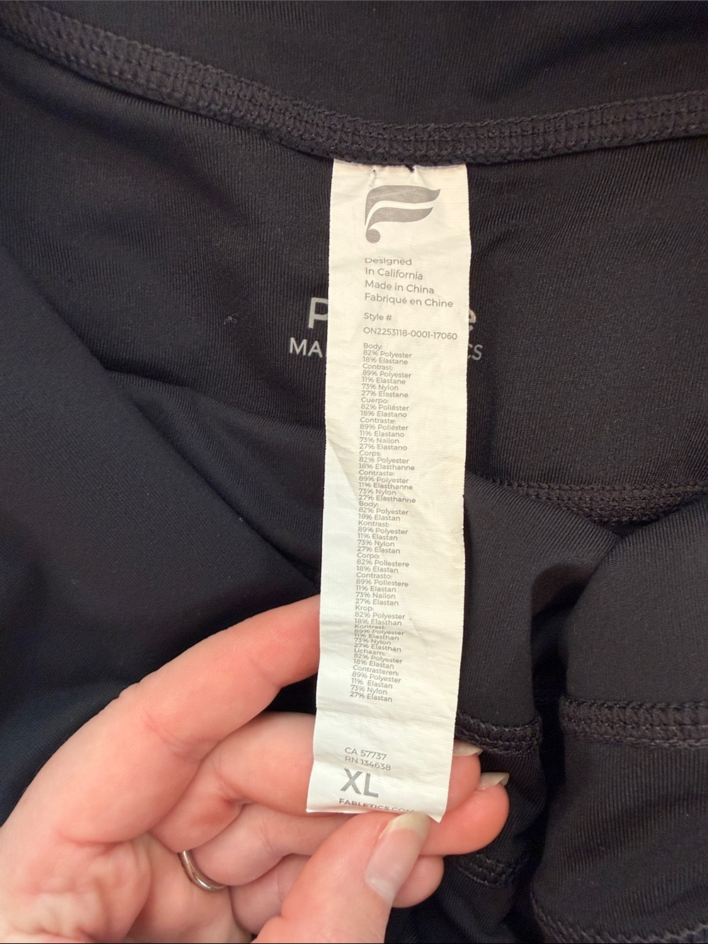 Fabletics Oasis Twist Front Black Jumpsuit - Picture 8 of 9